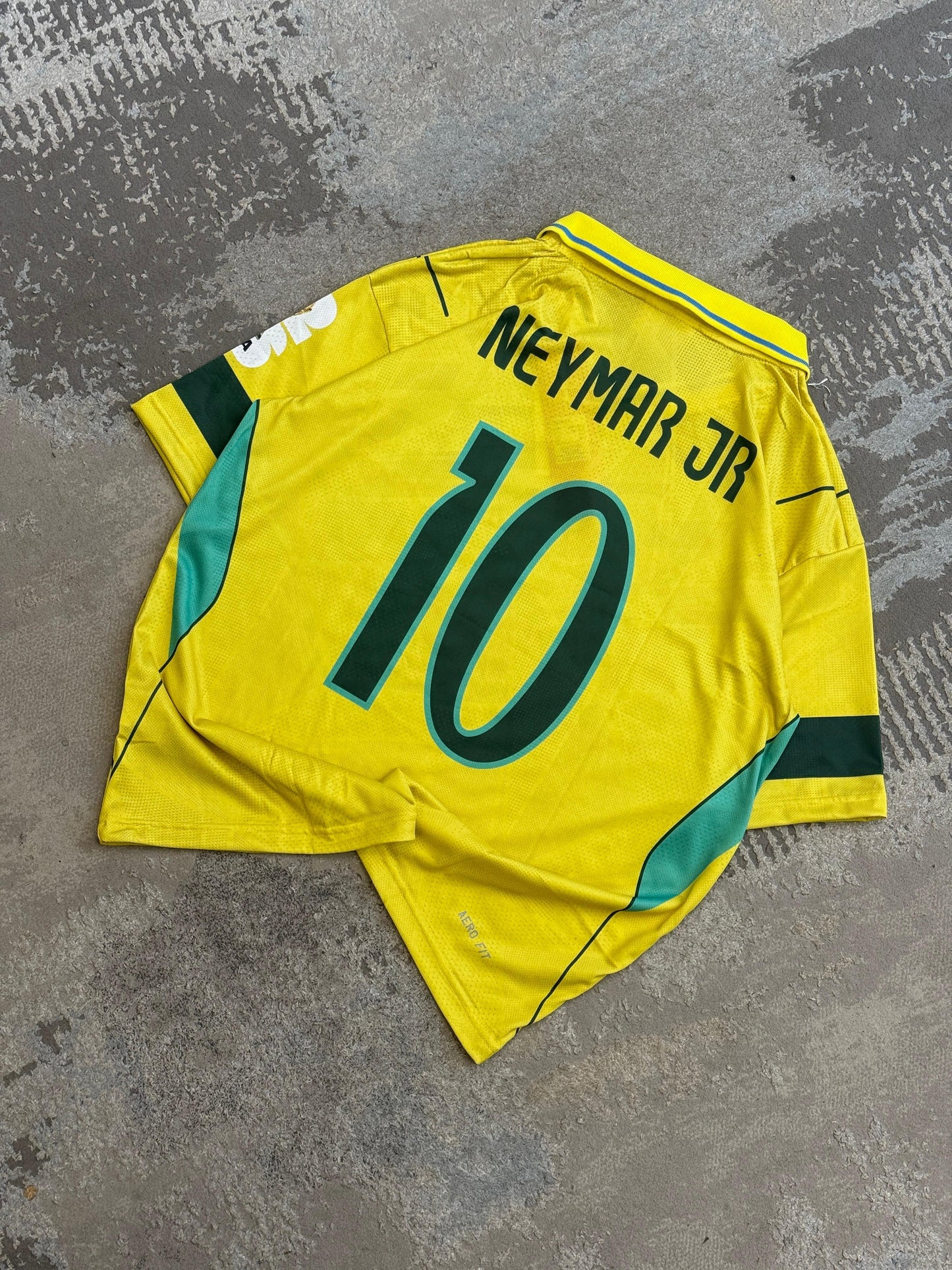 Brazil 2026 WorldCup Neymar Premium Quality Imported Five Sleeve Collar Sublimation P1988 | Jersey Kada