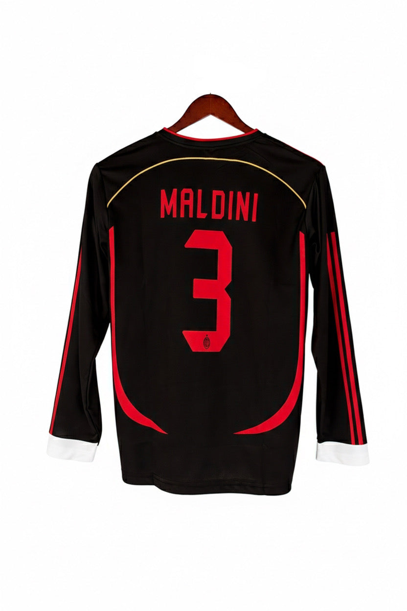 Ac milan 2006/07 Third kit maldini full sleeve Embroidery - P2000 Jersey Kada