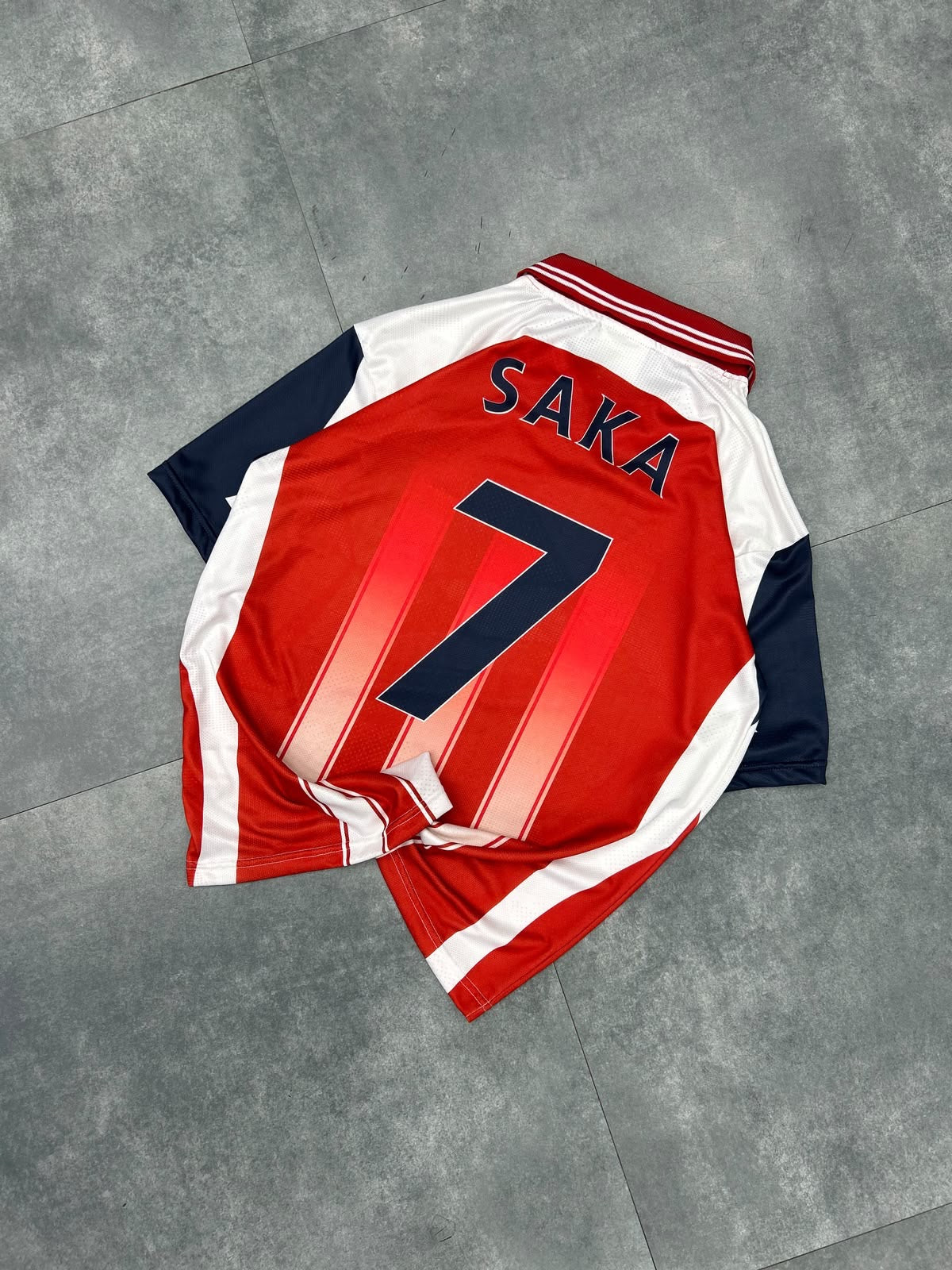 Saka Arsenal 2025-26 home edition Premium Quality Collar Five Sleeve Sublimation Jersey - P2617 | Jersey Kada