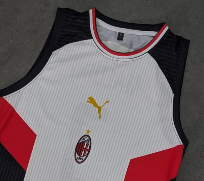Ac Milan Away Maldini sleeveless BIBS Sublimation | Jersey Kada