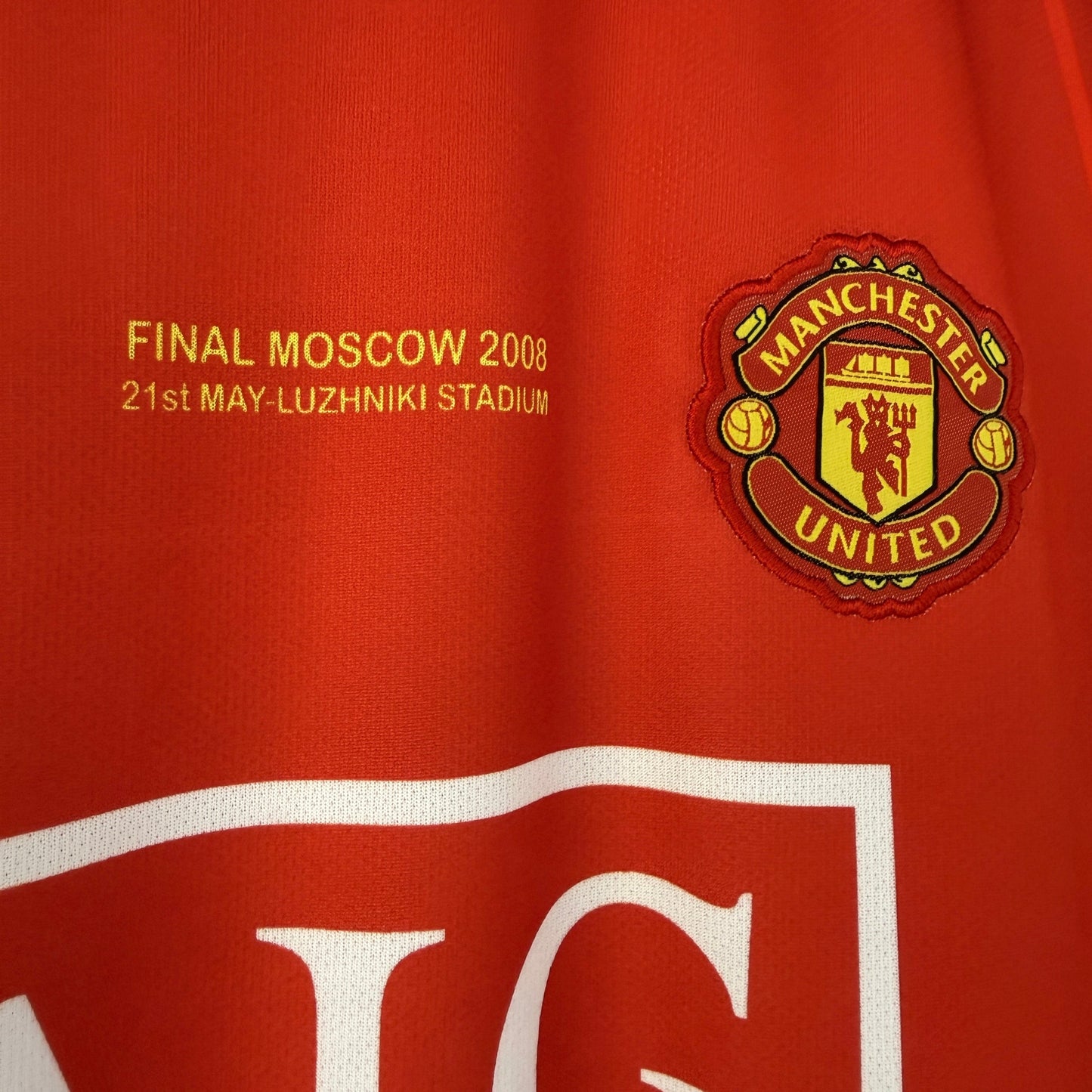 Man United 2008 UCL Final Edition Half Sleeve Embroidery | Jersey Kada