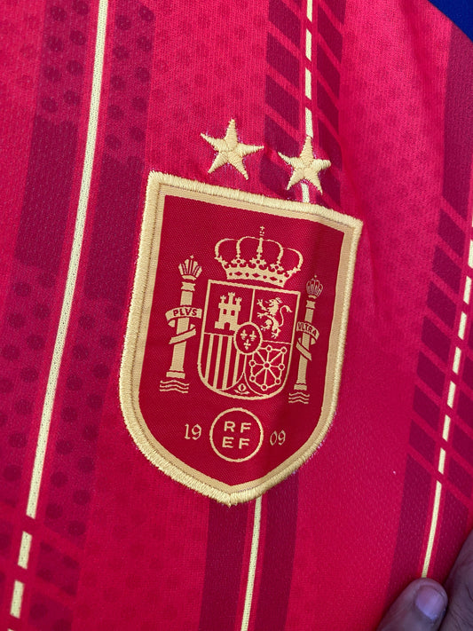 Lamine Yamal Spain 2 Star Home Half Sleeve Embroidery -P2350 | Jersey Kada