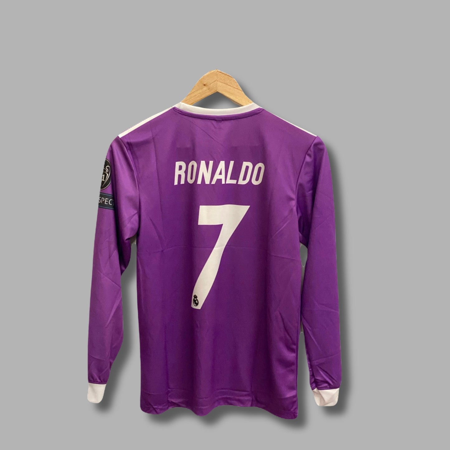 Ronaldo purple real madrid premium full sleeve Embroidery P52 - Jersey Kada