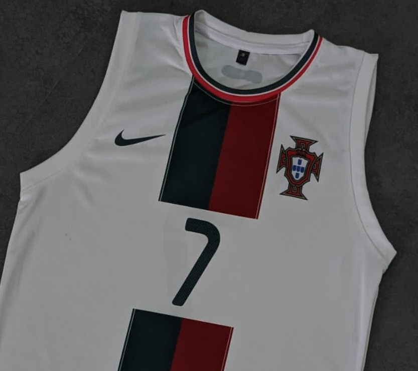 Portugal Away Ronaldo Sleeveless BIBS Sublimation | Jersey Kada