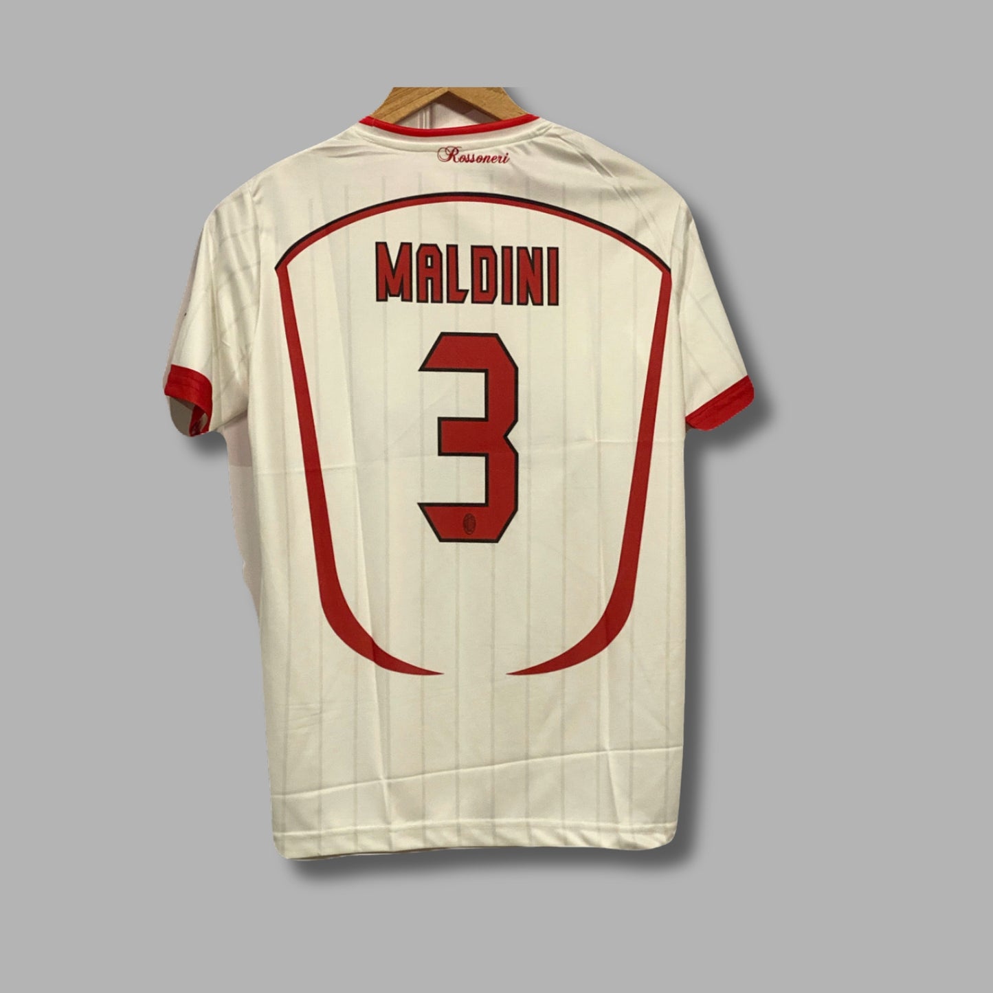 Ac Milan 2006-07 Away kit Maldini Half sleeve Embroidery - P113 - Jersey Kada