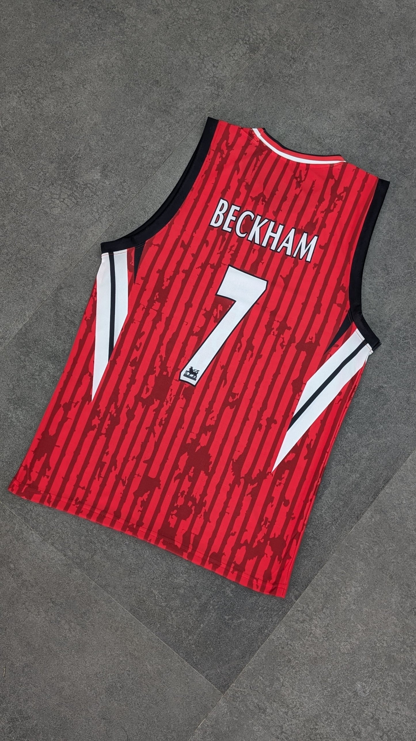 Man United Beckham Sleevless Bibs Sublimation P1805| Jersey Kada