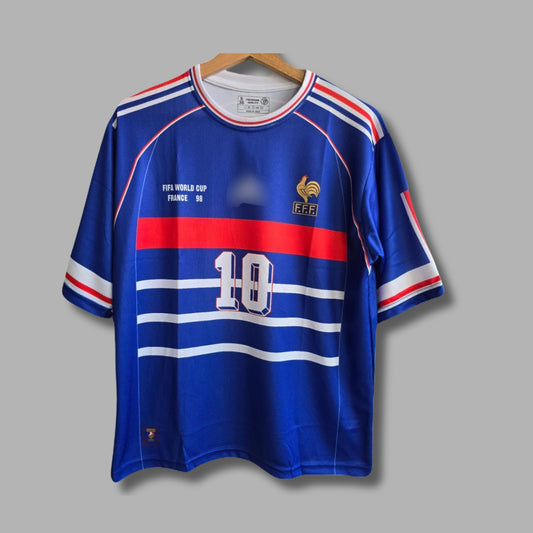1998 fifa world cup france zidane jersey five sleeve - p107 -Jersey Kada