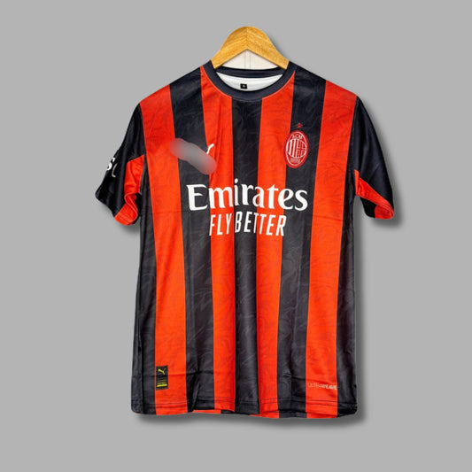 Ac Milan 2025-26 Home kit Pulisic Half Sleeve Embroidery P2048| Jersey Kada
