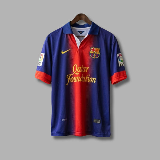 Barcelona 2011-2012 Xavi collar Premium five sleeve sublimation Jersey P1366 | Jersey Kada