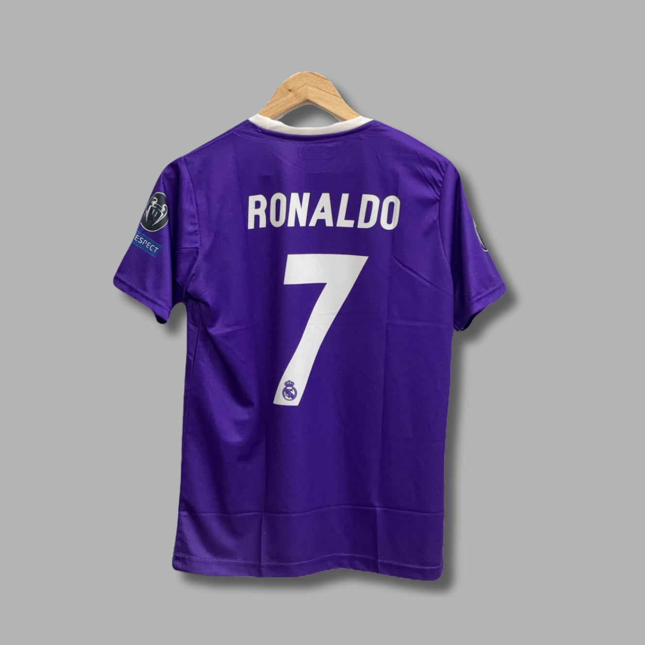 Purple 2016-17 Real madrid jersey Ronaldo Half Sleeve Embroidery - P955 | Jersey Kada