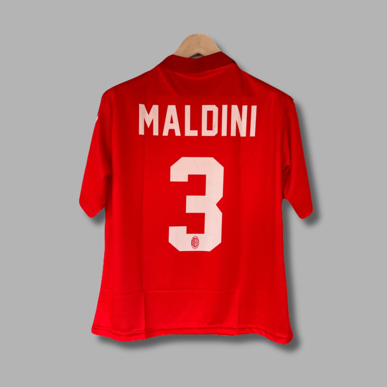 Ac Milan Maldini Retro Five Sleeve Collar Sublimation - P2116 | Jersey Kada