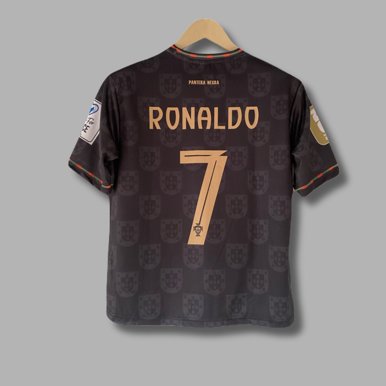 Portugal Black Panther Edition Ronaldo Five Sleeve Sublimation - P2099 | Jersey Kada