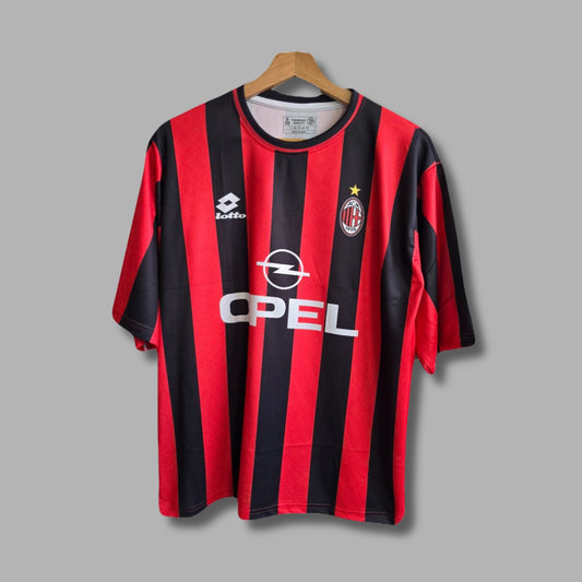 AC Milan 1997-98 Home Maldini Five sleeve Sublimation -P253 | Jersey Kada