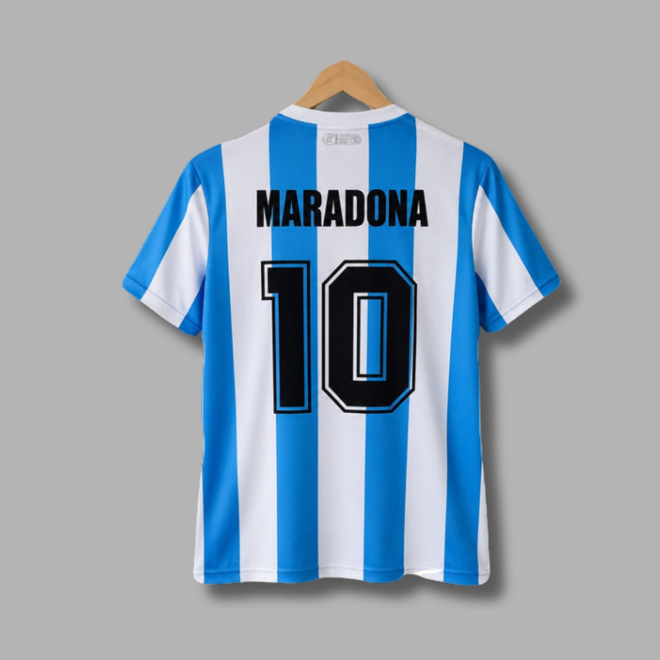 Argentina 1986 Retro Maradona Home Half Sleeve Embroidery P1781| Jersey Kada