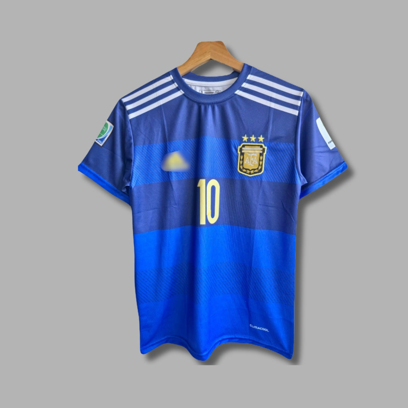Argentina 2014 Away Messi Half Sleeve Embroidery -P129 | Jersey Kada