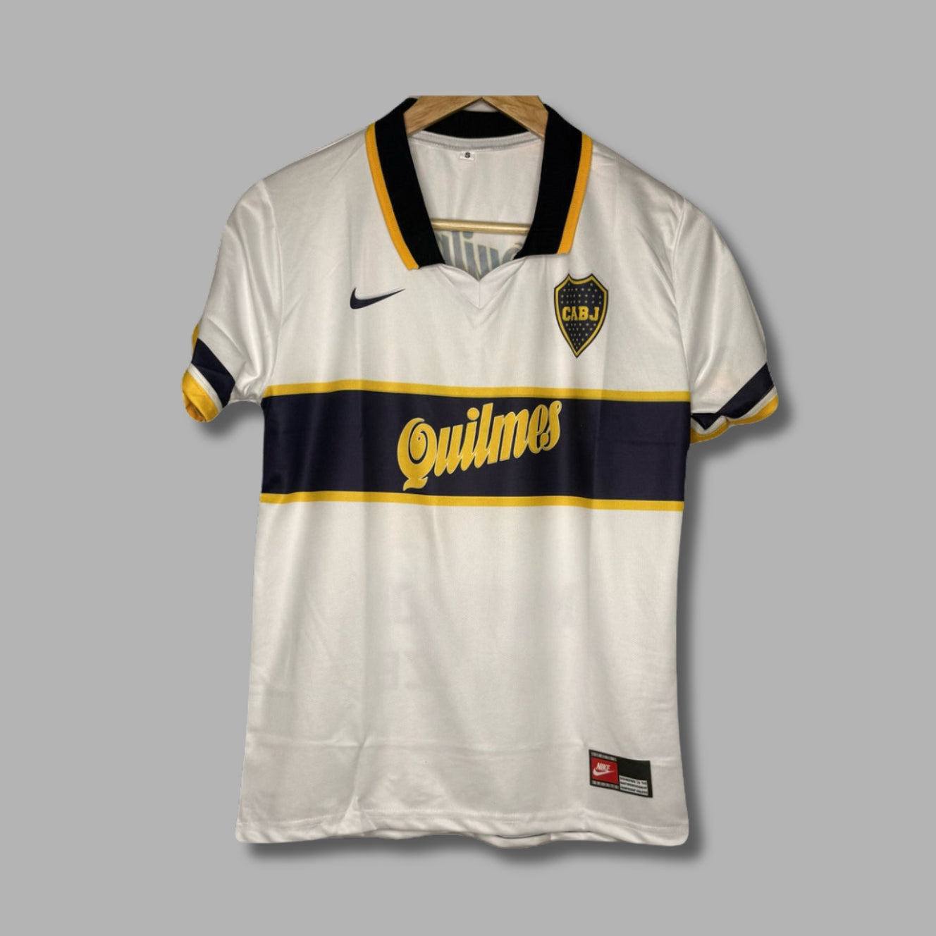 Boca juniors 1996-97 Away Maradona Half Sleeve Collar Sublimation P1509 | Jersey Kada