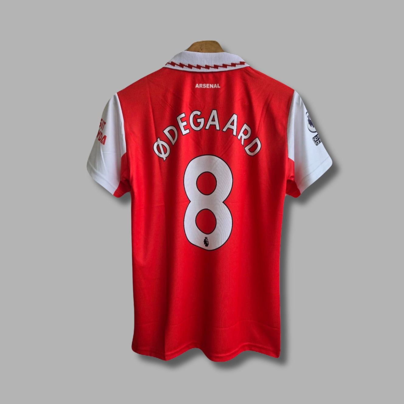 Arsenal Odegard 2025/26 Half Sleeve Collar Embroidery P1502 | Jersey Kada