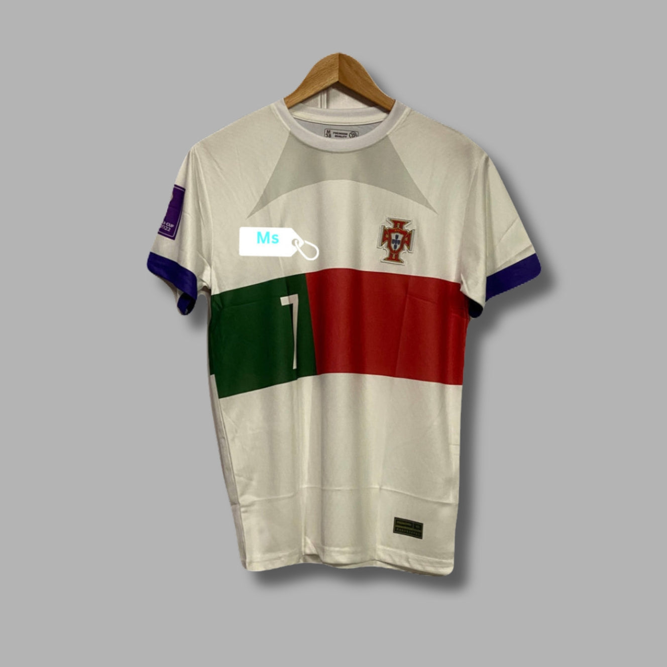 Portugal 2022 Away Ronaldo Half Sleeve Embroidery P208 | Jersey Kada