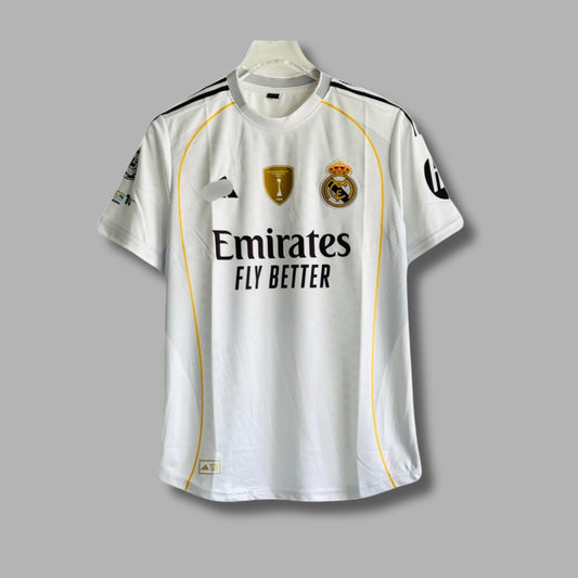 Real Madrid 2025-26 Home Valverde Half Sleeve Embroidery P1863| Jersey Kada