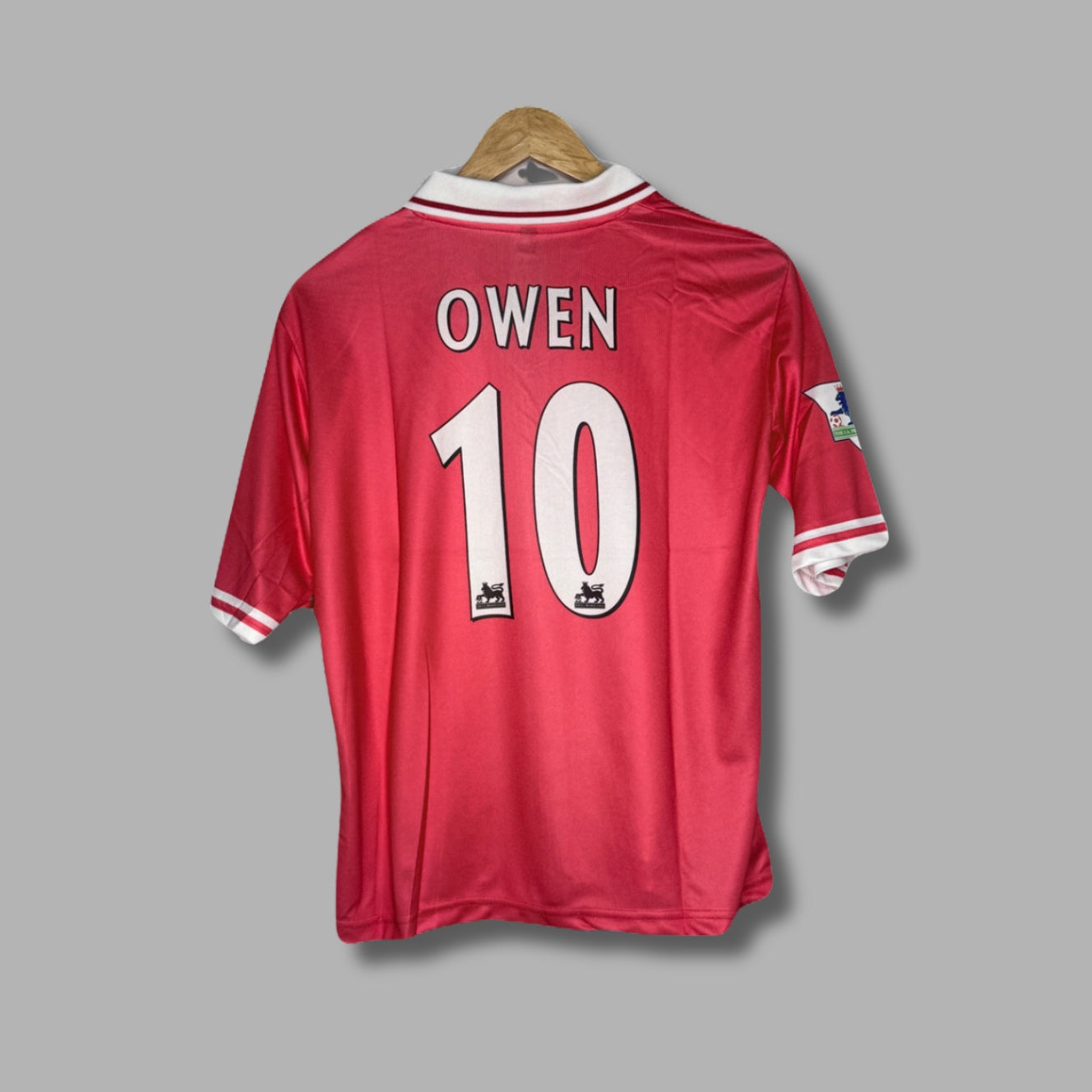 Liverpool 2000-01 Home M.Owen Five Sleeve Collar Sublimation P796 | Jersey Kada