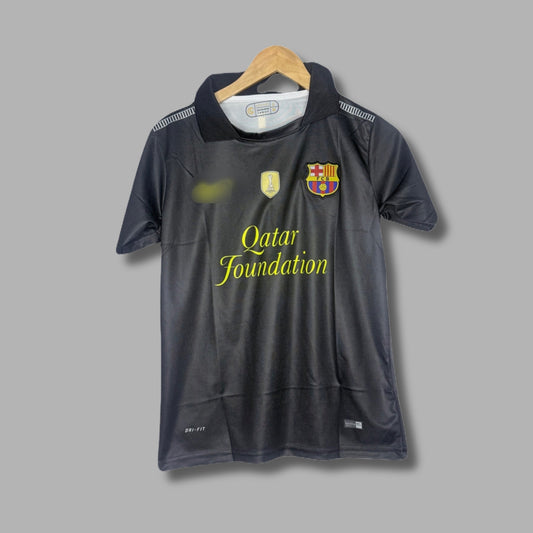 Fc Barcelona 2011-12 Away Kit Messi Half Sleeve Collar Embroidery - P905 | Jersey Kada