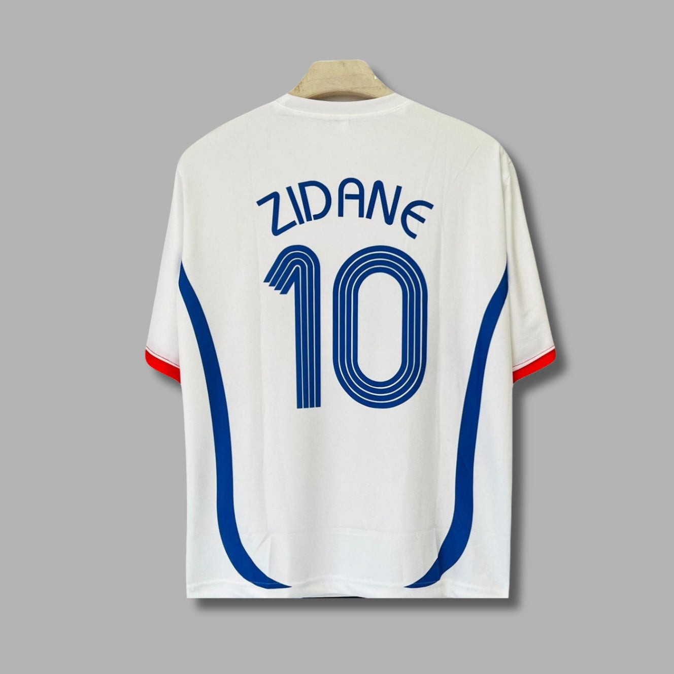 France 2006/07 Away Zidane Five Sleeve Sublimation P139 | Jersey Kada