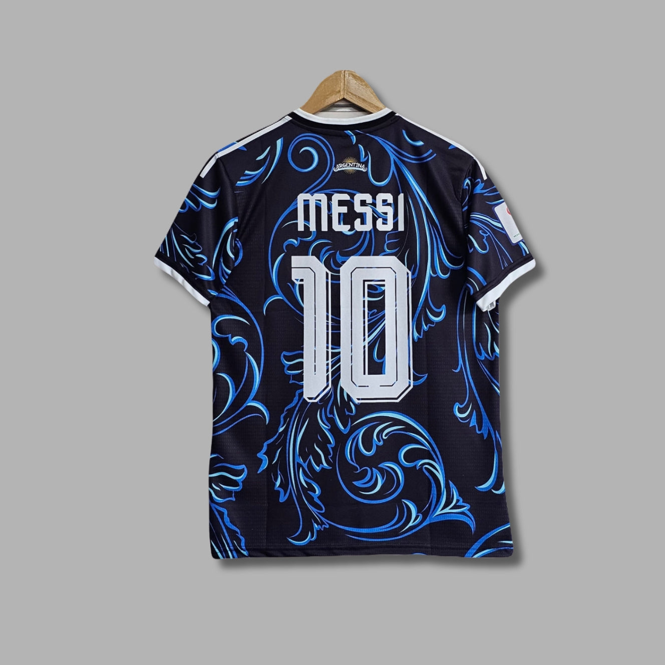 Argentina 2026 Worldcup Messi Away Half Sleeve Embroidery crew neck | Jersey Kada