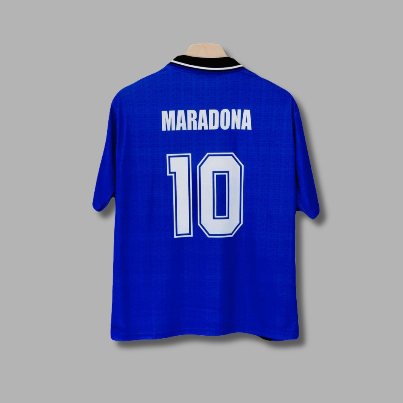 Argentina 1994 Away Maradona Five Sleeve Collar Sublimation P1568| Jersey Kada