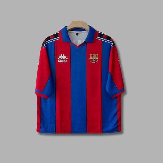 Barcelona 1996 Home Ronaldo Nazario Five Sleeve Collar Sublimation P1851 | Jersey Kada