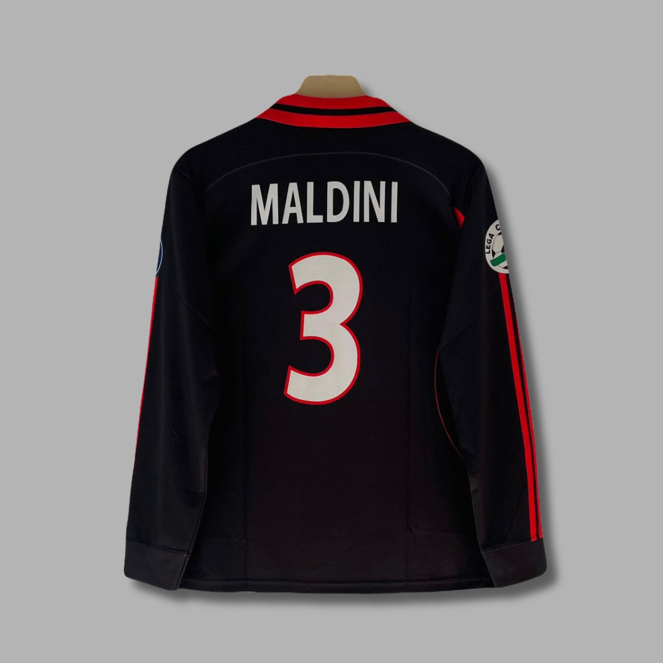 Ac Milan 2005/06 Third kit Maldini FullSleeve Collar Embroidery P1417 | Jersey Kada