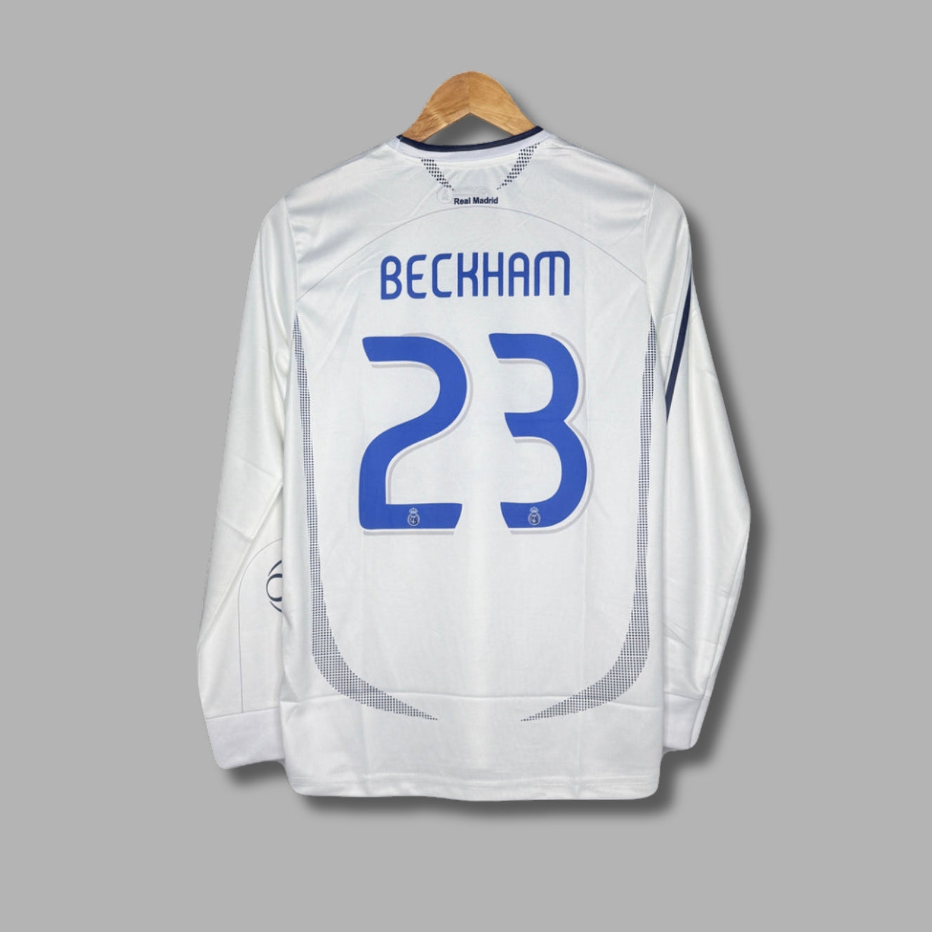 Real Madrid 2006-07 Home Beckham Full Sleeve Embroidery - P1112 | Jersey Kada
