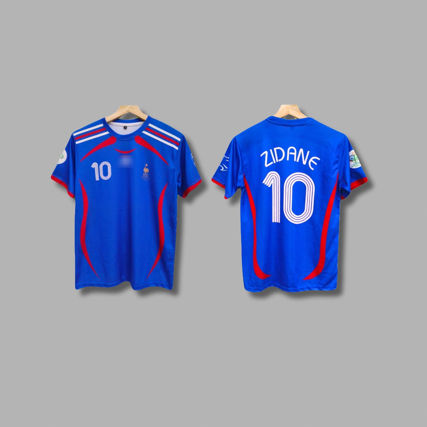 France 2006/07 Home Zidane Half Sleeve Roundneck Sublimation P7 | Jersey Kada