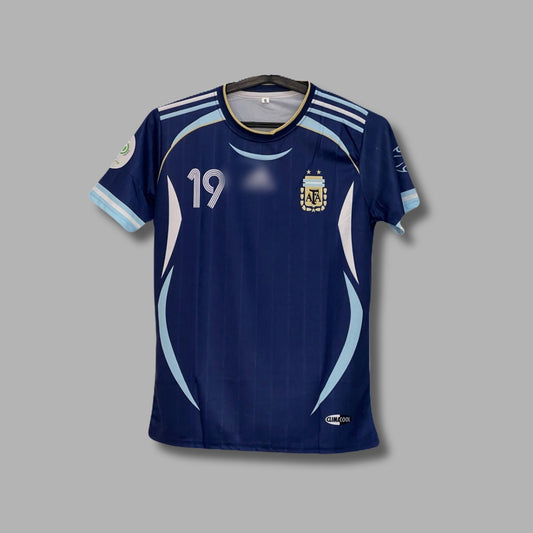 Argentina 2006 Away kit worldcup Edition Messi 19 Half Sleeve Sublimation - P410 | Jersey Kada
