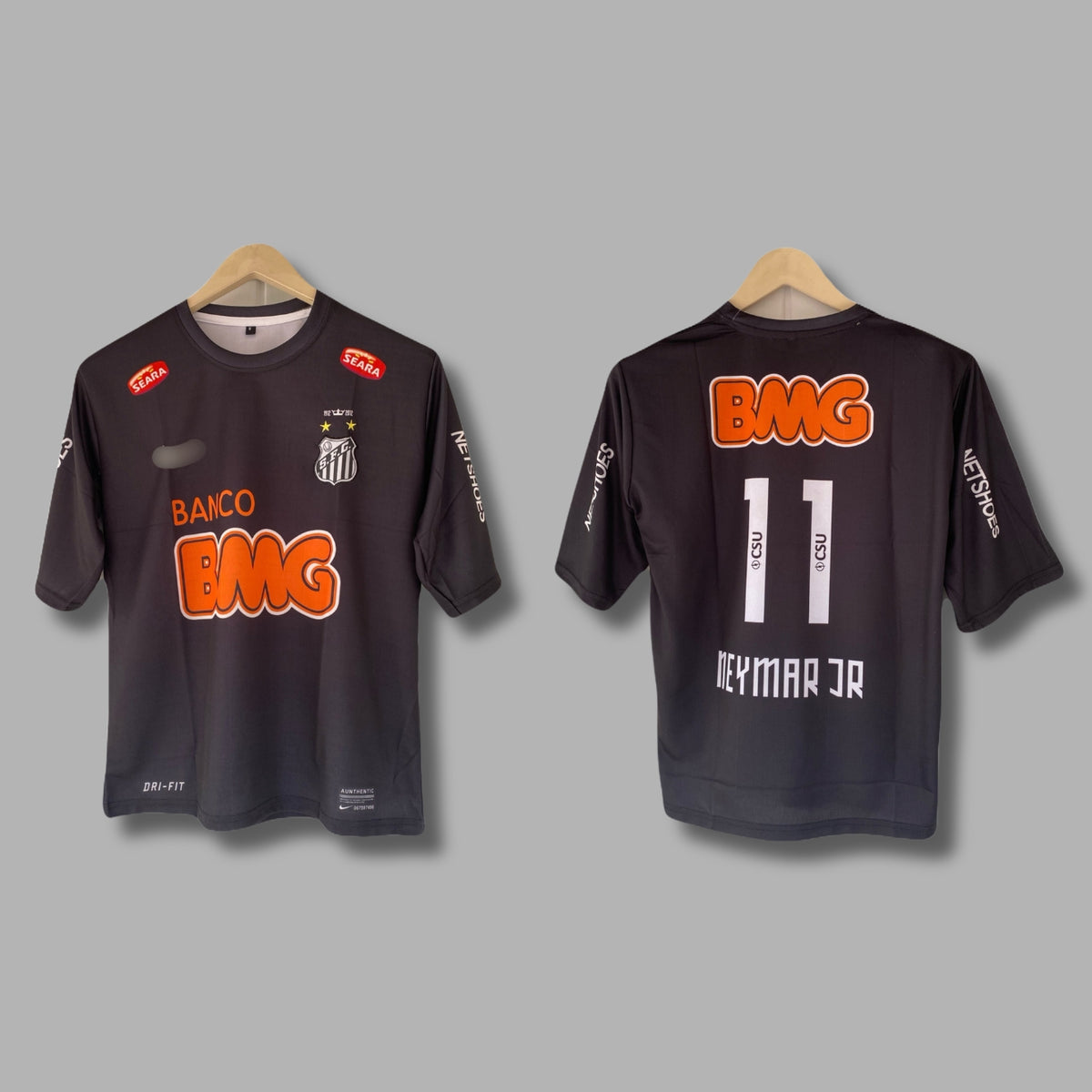 Neymar Jr Santos Fc 2011-12 Away Kit Embroidery Five Sleeve - P2686 | Jersey Kada