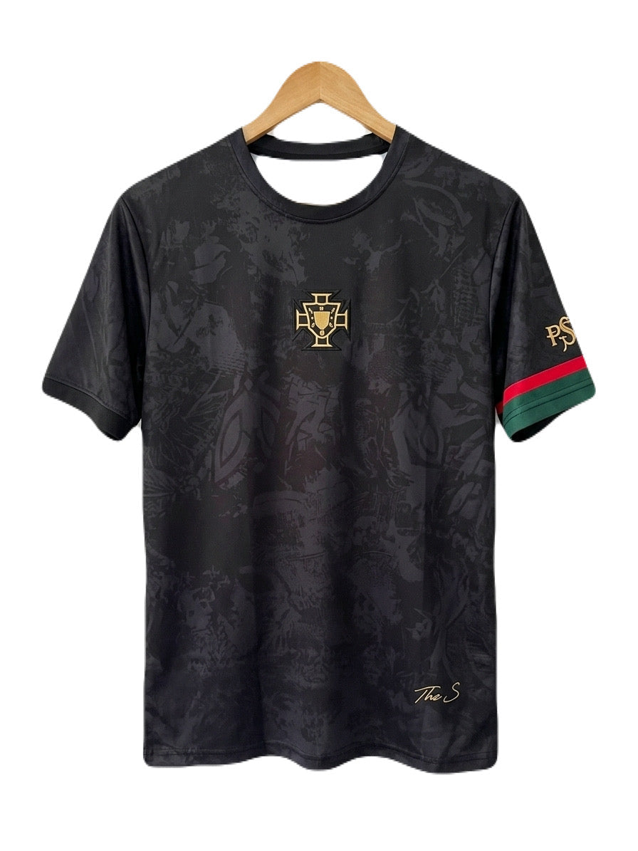 Portugal goat’Siu’ Edition Ronaldo Half Sleeve Embroidery Jersey - Ms Retro Store