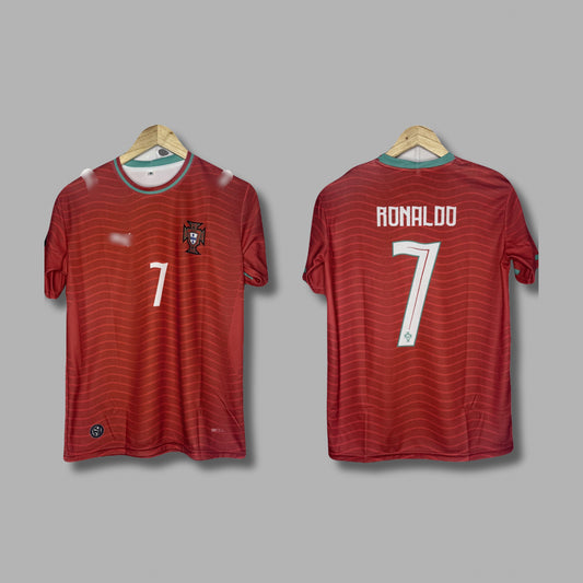 Portugal 2026 World Cup 2026 Home Kit Ronaldo Half Sleeve - Jersey Kada
