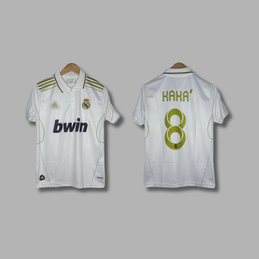 Real Madrid 2011-12 Home Kit Kaka Half Sleeve collar embroidery - P906 - Jersey Kada