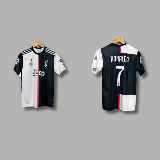 Juventus 2019-20 Home kit Ronaldo Half sleeve - P77 - Jersey Kada
