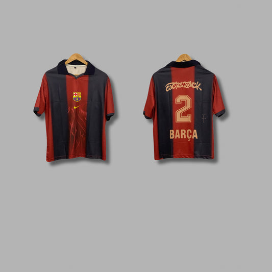 BARCELONA X TRAVIS SCOTT SPECIAL EDITION KIT FIVESLEEVE   - P203 - Jersey Kada