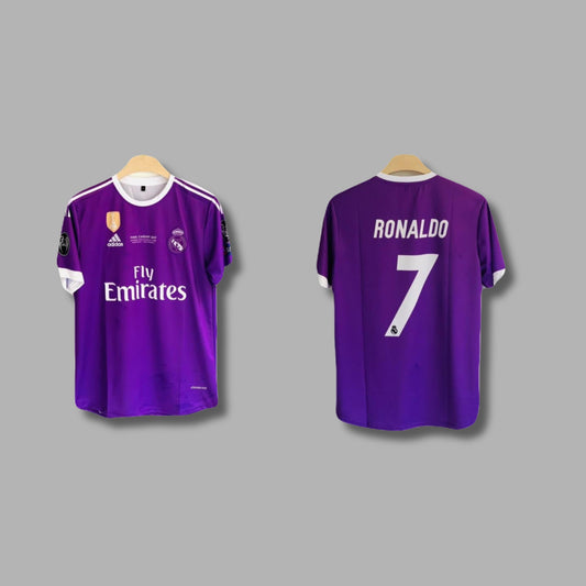 Realmadrid purple 2017 final ucl edition ronaldo 7 halfsleeve- P704 - Jersey Kada