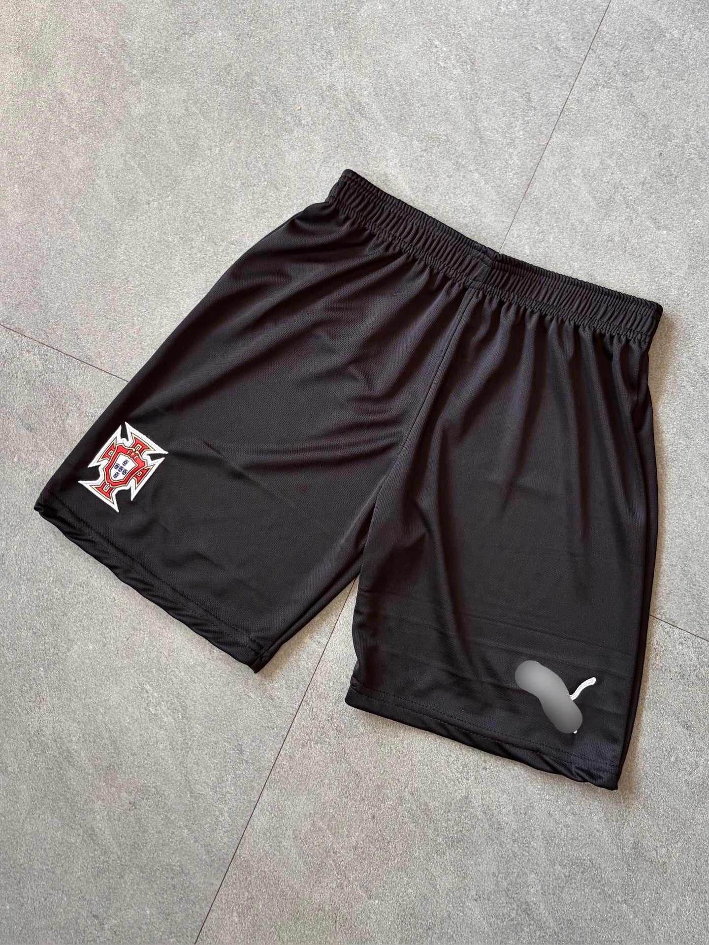 Portugal 2026 Embroidery black shorts P1896| Jersey Kada