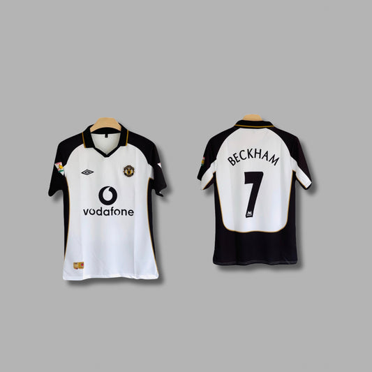 Best retro jersey United Beckham 2001/02 Half sleeve - P705