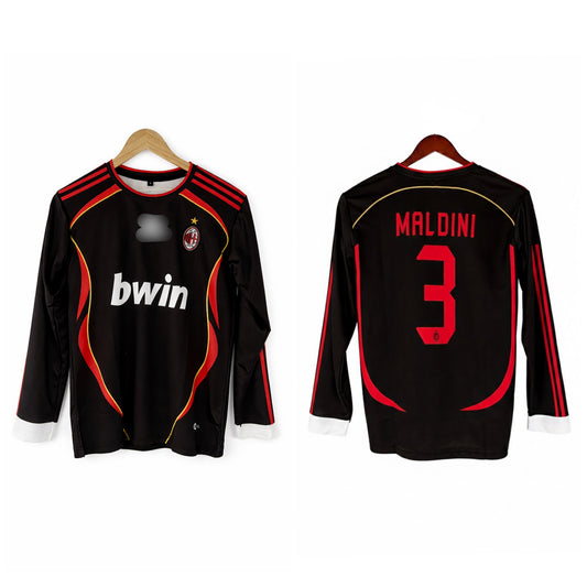 Ac milan 2006/07 Third kit maldini full sleeve Embroidery - P2000 Jersey Kada