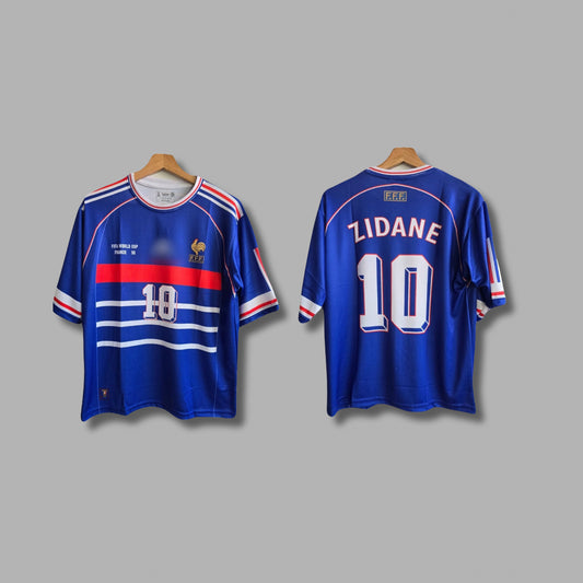 1998 fifa world cup france zidane jersey five sleeve - p107 -Jersey Kada