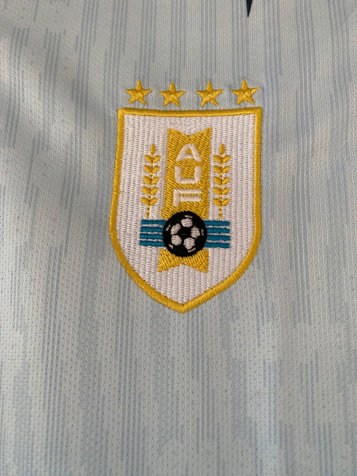 Valverde Uruguay Worldcup Collar Half Sleeve Embroidery- P2146 | Jersey Kada