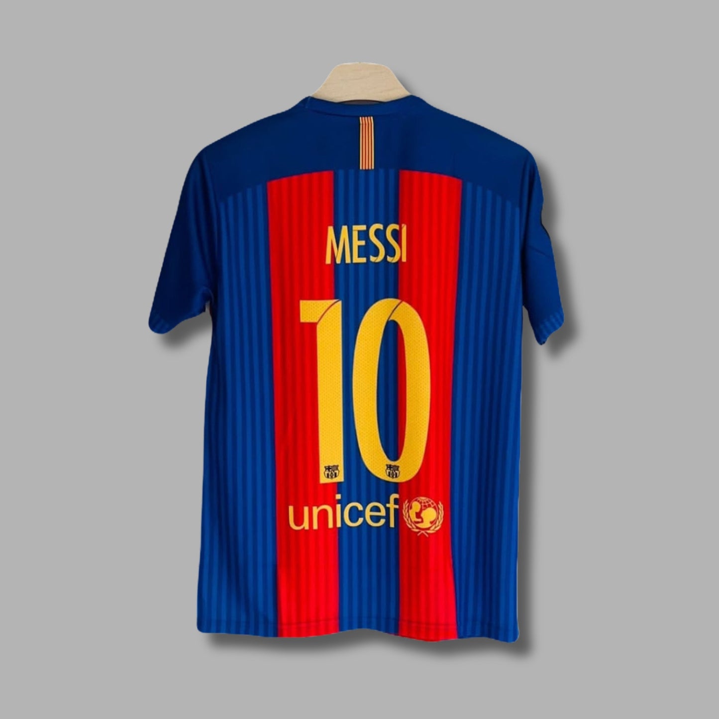 Barcelona 2016/17 Home jersey Messi Half Sleeve Sublimation-  P68 | Jersey Kada