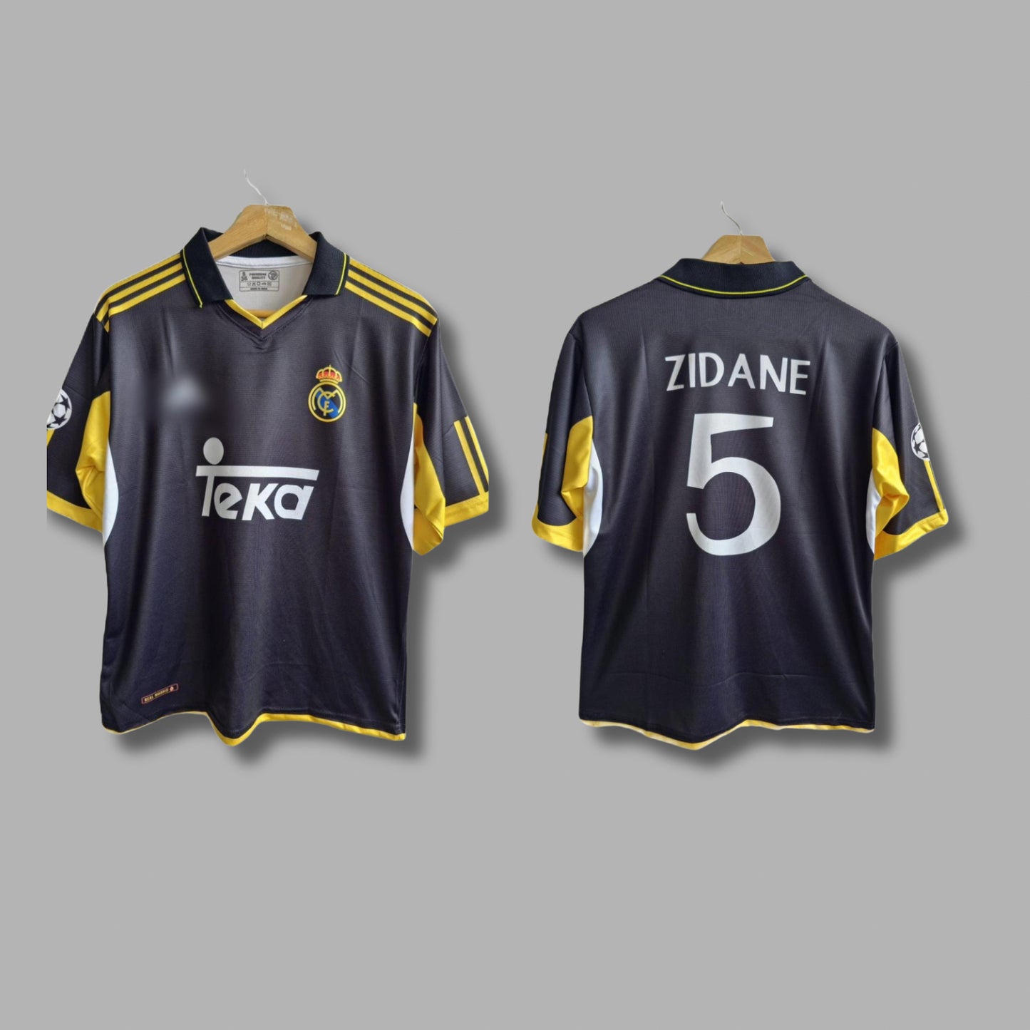 Real madrid 1999-00  Away kit  Zidane Five sleeve - P490 - Jersey Kada