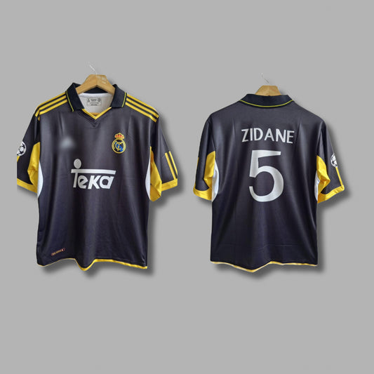 Real madrid 1999-00  Away kit  Zidane Five sleeve - P490 - Jersey Kada