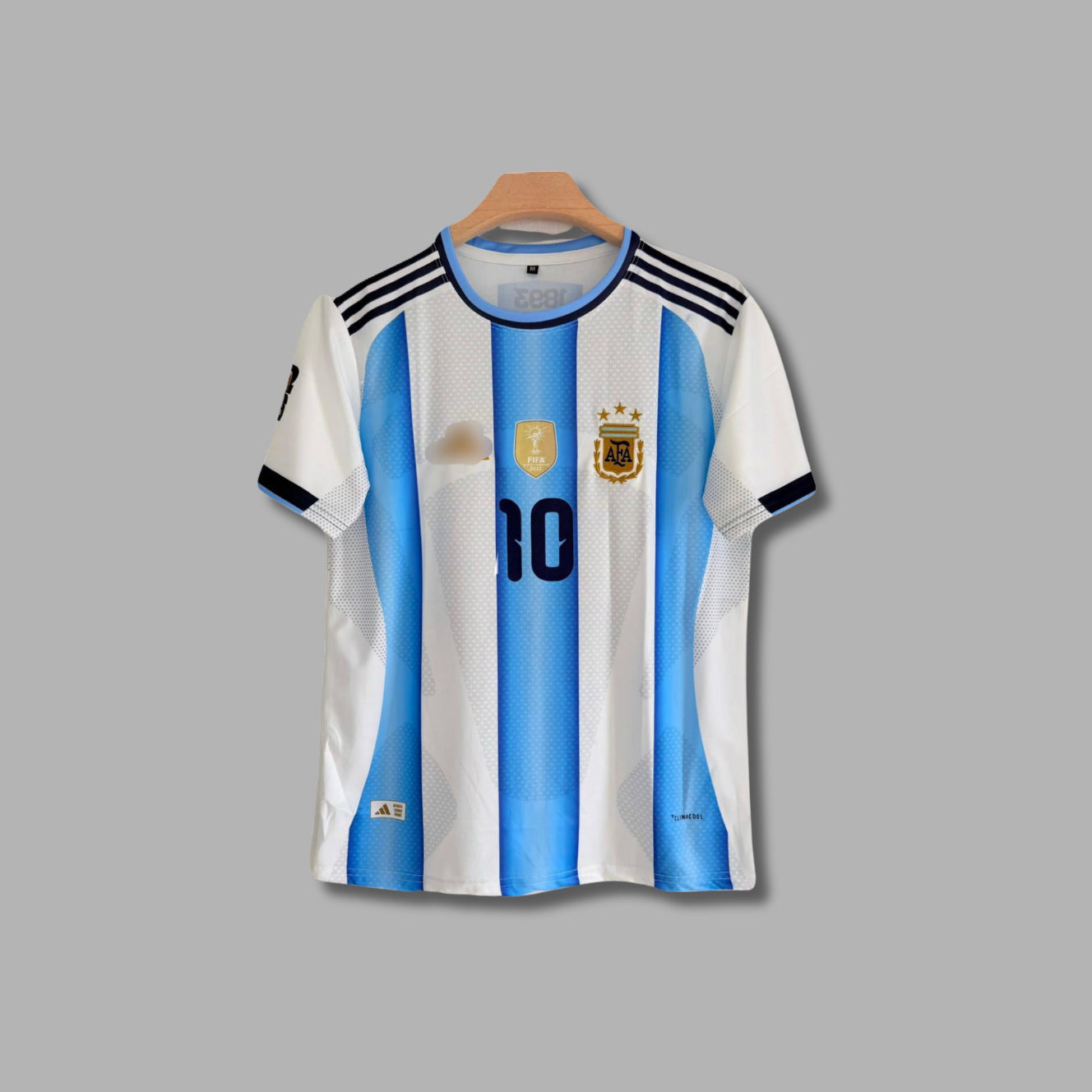 Argentina 2026 World Cup Home Kit Messi Half Sleeve Embroidery - P1220 Jersey Kada
