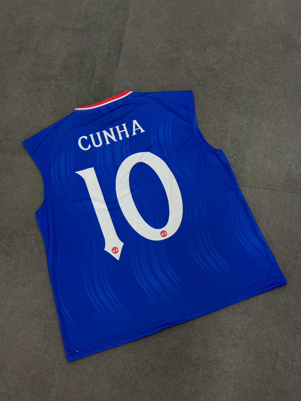 Cunha Manchester United sleevless bibs sublimation - P2445 | Jersey Kada
